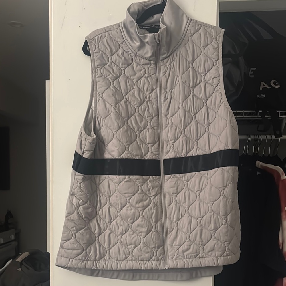 NIKE Gray Vest with Black Stripe